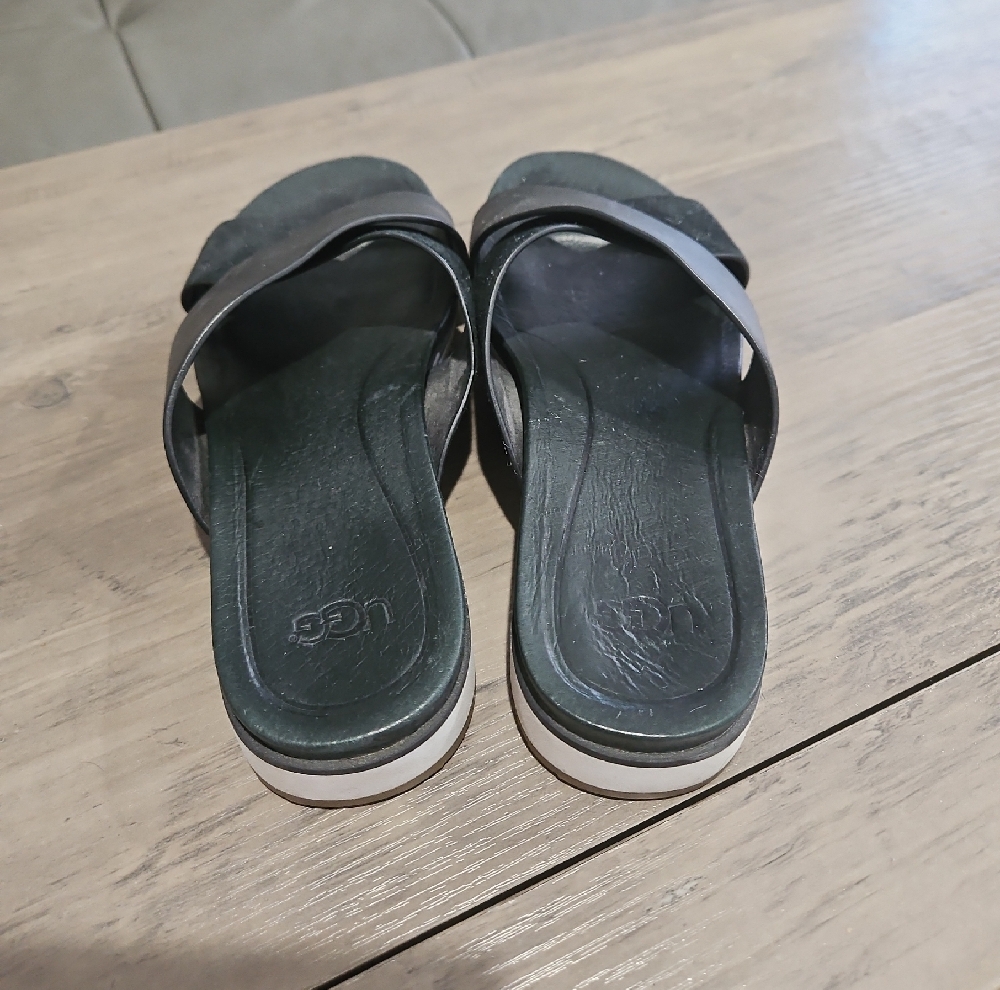 UGG Black Leather Mules - image 3